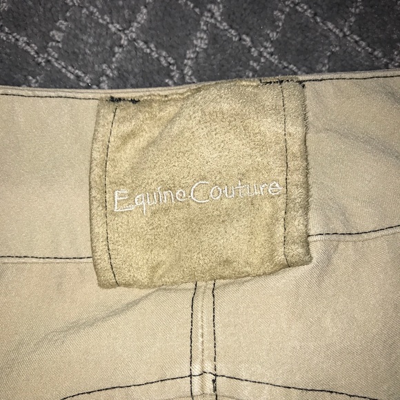 equine couture tan breeches - Picture 7 of 10
